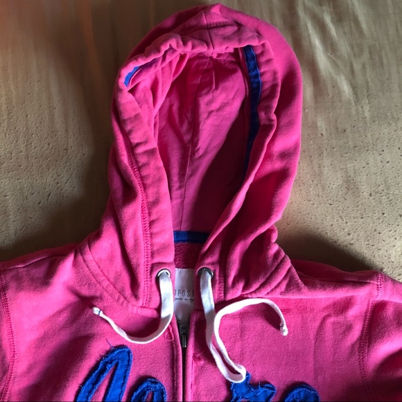 Pink Aeropostale Hoodie/Sweater Zip Vest XS - Picture 3 of 8
